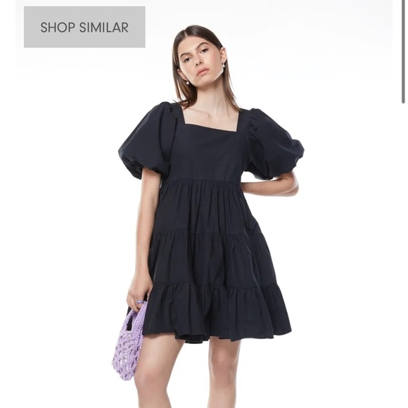 Oak and fort cute mini black dress size medium - Picture 1 of 6